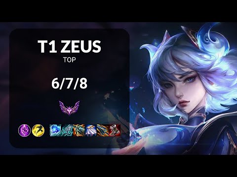 T1 Zeus Irelia vs Jayce TOP - KR  Patch 14.14