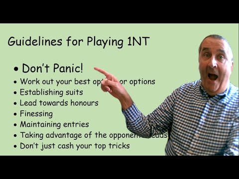 Guidelines for Playing 1NT