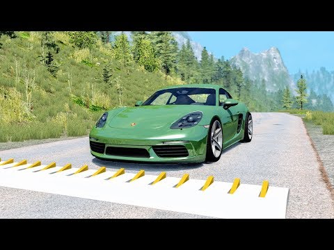 Spike Strip High Speed Crashes #37 – BeamNG Drive