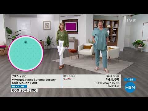 WynneLayers Sorona Jersey Knit Slouch Pant