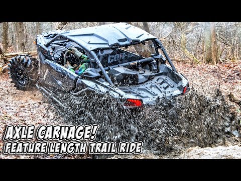 Axle Carnage Feature Length Trail Ride - Polaris, Can-Am, Yamaha, Arctic Cat #TeamAJP Trail Vlog 008