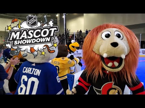[4K] 2022 NHL All Star Mascot Showdown - Broomball