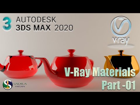 Vray Materials Beginner tutorial - 3Ds Max PART-01 | V-Ray Next for 3ds Max  #SadilaMediaAcademy