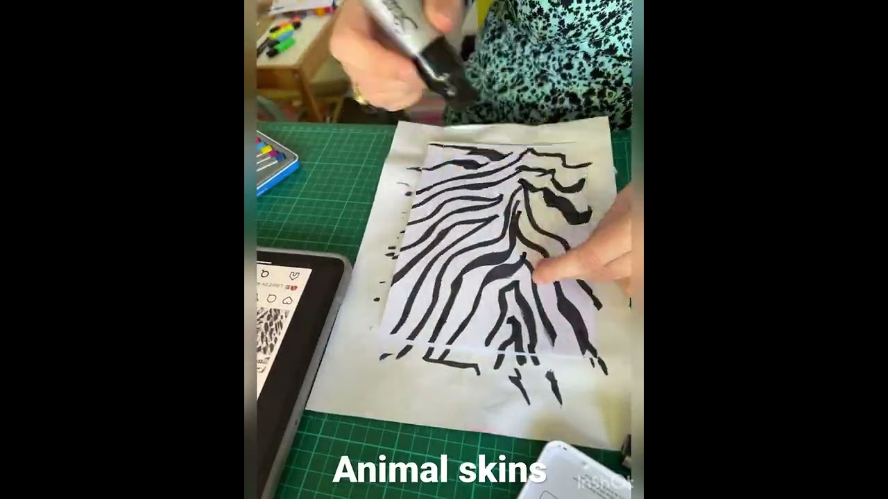 Animal skin patterns using Sharpie 1