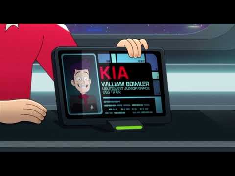 Star Trek lower decks-3x08 boilmer Transporter clone died￼