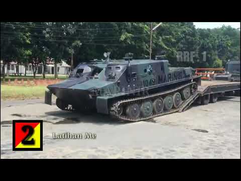 Latihan Mengemudi Kendaraan Tempur BTR 50 P(M).