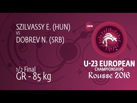 1/2 GR - 85 kg: E. SZILVASSY (HUN) df. N. DOBREV (SRB), 6-0