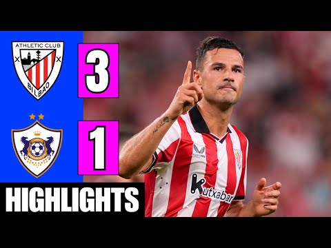Athletic Club Bilbao vs Qarabag 3-1 Highlights | Resumen | Gorka Guruzeta Goals | UCL 2025-26