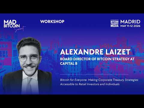 Workshop de Alexandre Laizet at MadBitcoin Summit 2026 - Metropolis Stage