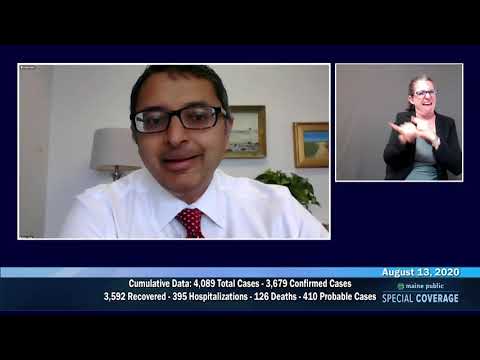 Maine CDC Briefing August 13, 2020