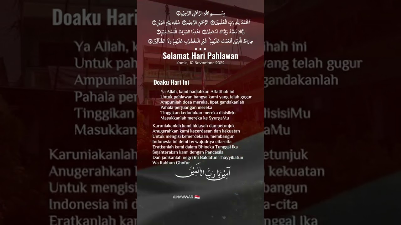 Doa hari Pahlawan