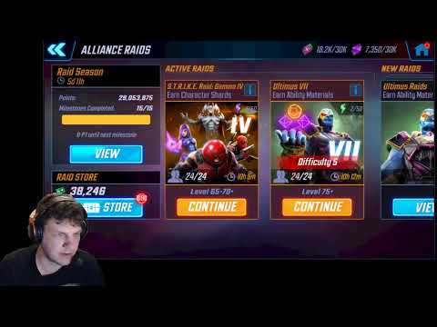 Stream - MSF Orbs, Speedrun DD1 and Raids! - Marvel Strike Force