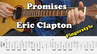 Promises - Eric Clapton - Fingerstyle Guitar Lesson I Tabs and Chords