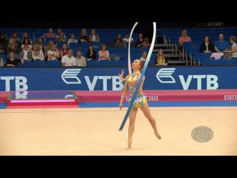 LEE Daae (KOR) 2015 Rhythmic Worlds Stuttgart - Qualifications Ribbon