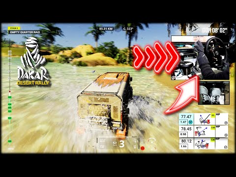 1080HP Hino 600 Hybrid Truck / Dakar Desert Rally Wheel + H-shifter gameplay PS5 PC Thrustmaster