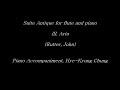 Aria (Rutter, John) Suite Antique for flute and piano, III - Piano Accompaniment