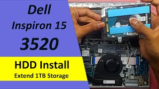 Dell Inspiron 3520 HDD Upgrade ⚡ How to Disassemble & Install HDD Dell Inspiron 15 3520 Laptop 2023