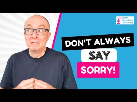 Different ways to say "Sorry" in English