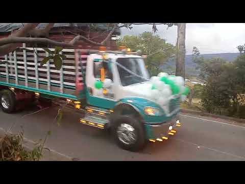 Caravana en honor a la virgen santa rosa de lima en santa Sofía boyaca