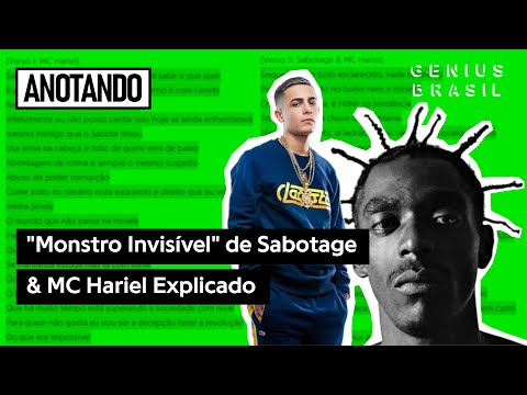 "Monstro Invisível" de Sabotage & MC Hariel Explicado | Anotando