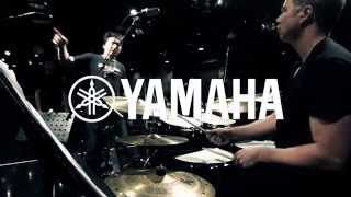 Cliff Almond on Yamaha Absolute Hybrid Maple Drums
