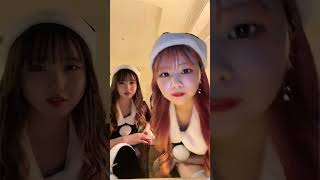 ギャル・サンタ・可愛い三拍子揃いの黒パンチラ！