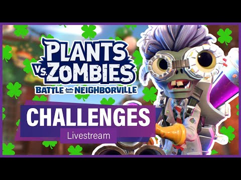 SCIENTIST LUCK O' THE ZOMBIE CHALLENGES (Livestream) - Plants vs Zombies Battle for Neighborville