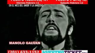 preview picture of video 'Manolo Galván en un  espectacular concierto romántico con gran derroche de luces y sonido'