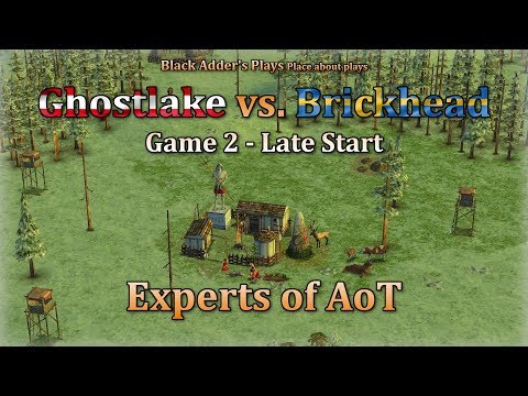 Experts of AoT - Late Start - Ghostlake vs. Brickhead, Game 2 - Age of Mythology: The Titans