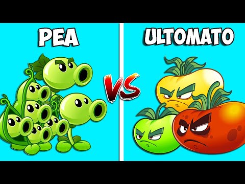 Team PEA vs ULTOMATO - Who Will Win? - PvZ 2 Team Plant VS Team Plant