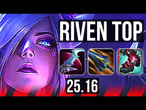 RIVEN vs FIORA (TOP) | 10/0/3, 6 solo kills, 1300+ games, Legendary | EUW Master | 25.16