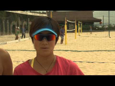 Team China hit the beach