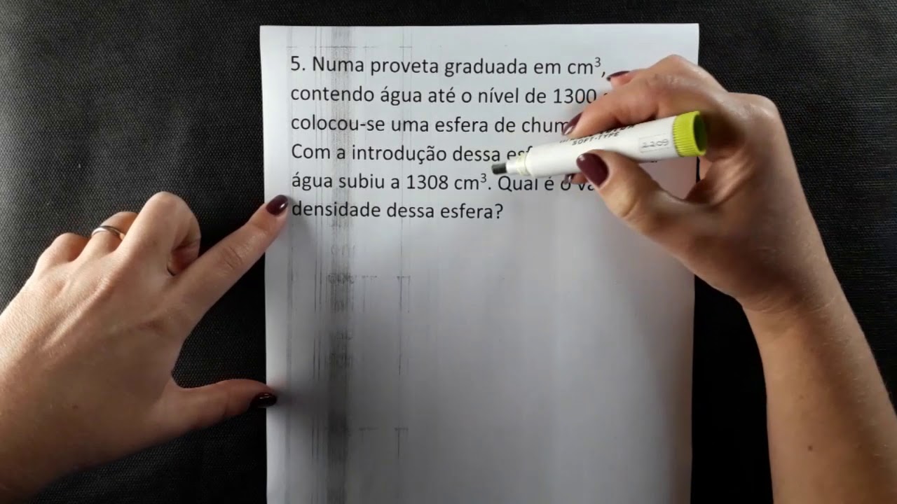 Densidade - exercícios resolvidos