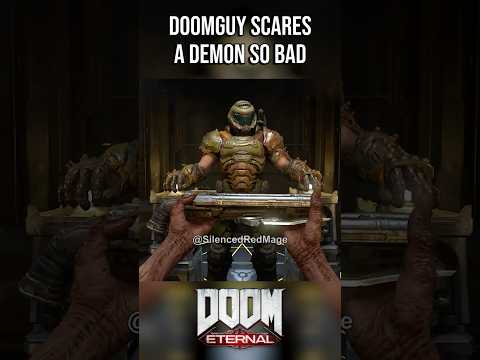 Doomguy Scares a Demon SO Bad #doom #doometernal