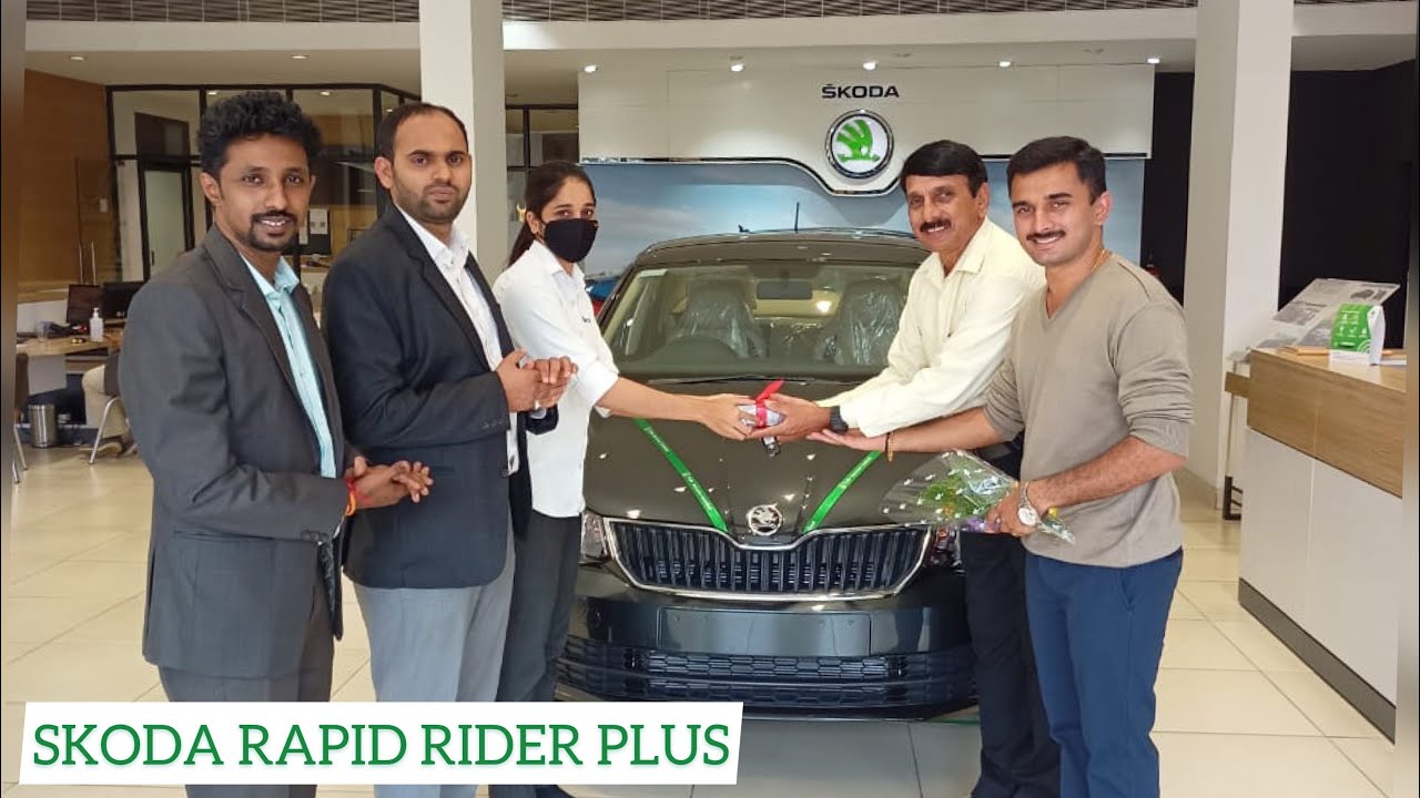 TAKING DELIVERY OF SKODA RAPID RIDER PLUS 1.0 TSI | CARBON STEEL | 2021 | EXTERIOR | INTERIOR