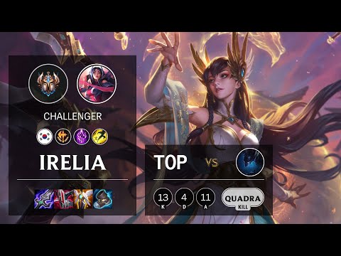 Irelia Top vs Nocturne - KR Challenger Patch 11.10