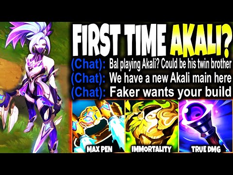 I picked Akali for First Time and CHAT WENT CRAZY ~ Akali Build Balorian Style 🔥 LoL Akali Gameplay