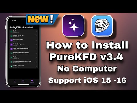 How to install PureKFD v3.4 use TrollStore no Computer support iOS 15/16 for A12-A16