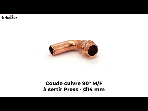 Coude cuivre 90° M/F à sertir - différents diamètres - Press CONEX BANNINGER