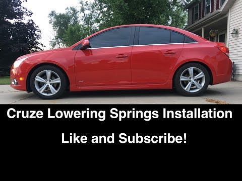 Chevy Cruze / Sonic Lowering Springs Install DIY - B&G, Eibach, H&R, Vogtland