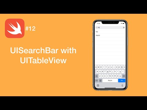 UISearchBar with UITableView - Swift #12 - iOS Programming