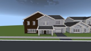 How To Build A Suburban House 🏠 In Minecraft Tutorial 704