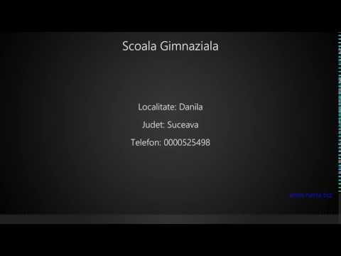 Scoala Gimnaziala Danila