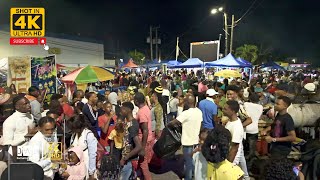 ✔️Walking Downtown Kingston WATER FRONT SHOW Jamaica | FIRE WORKS For 2023 Into 2024 4K