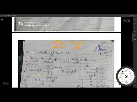 MTH301 Lecture 25 (Double integrals in polar coordinates) (Short and Detailed)