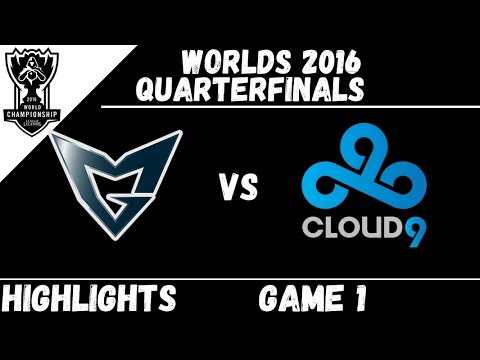 SSG vs C9 | Game 1 Highlights Worlds 2016 Quarterfinals | Samsung Galaxy vs Cloud9