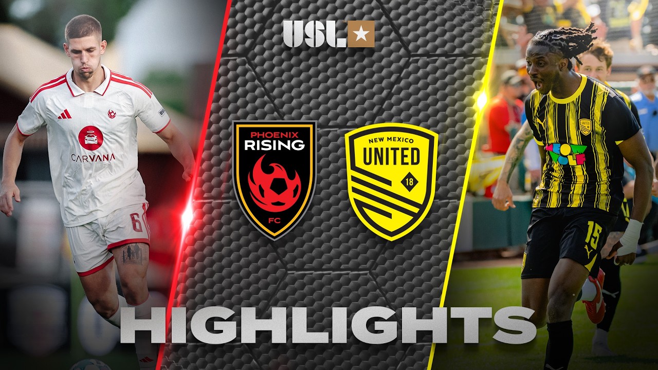 Phoenix Rising vs New Mexico United Highlights