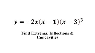 Extrema, Inflections & Concavities Problem