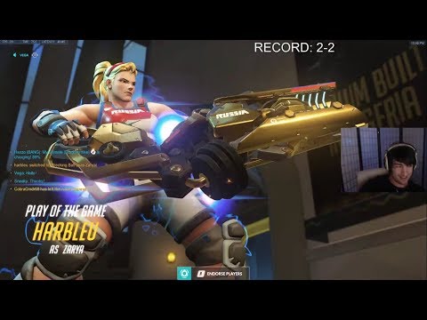 Overwatch Harbleu Goes Insane As Hammond & Zarya -POTG-