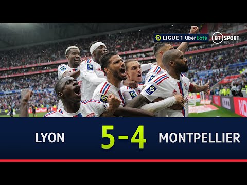 Lyon vs Montpellier (5-4) | Lacazette shines in 9-goal thriller | Ligue 1 Highlights